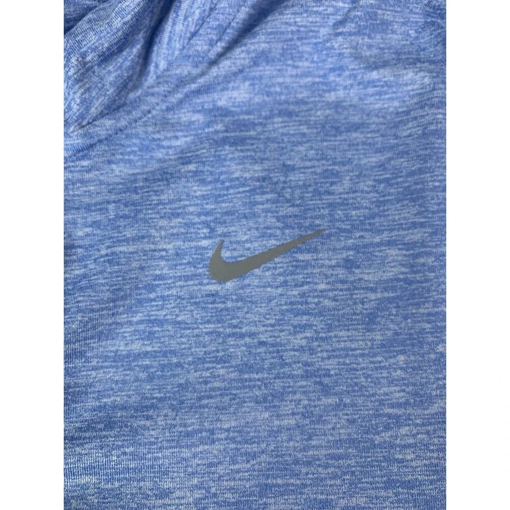 Nike Running Dri Fit Women’s 1/4 Zip Pullover Top, Long Sleeve, Blue, Size Small